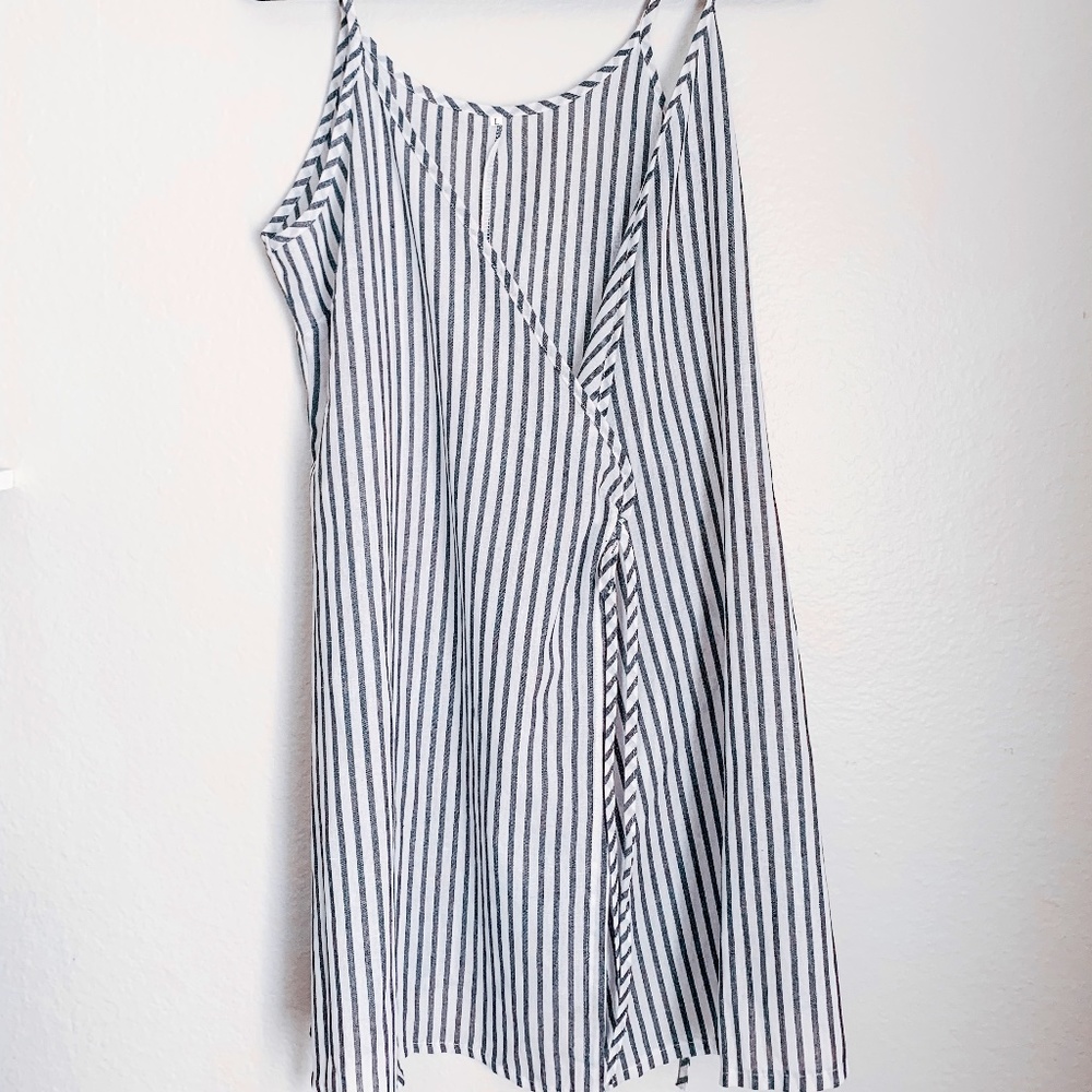 Striped Wrap Dress